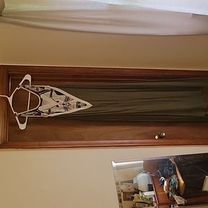 Maxi dress with mesh detail